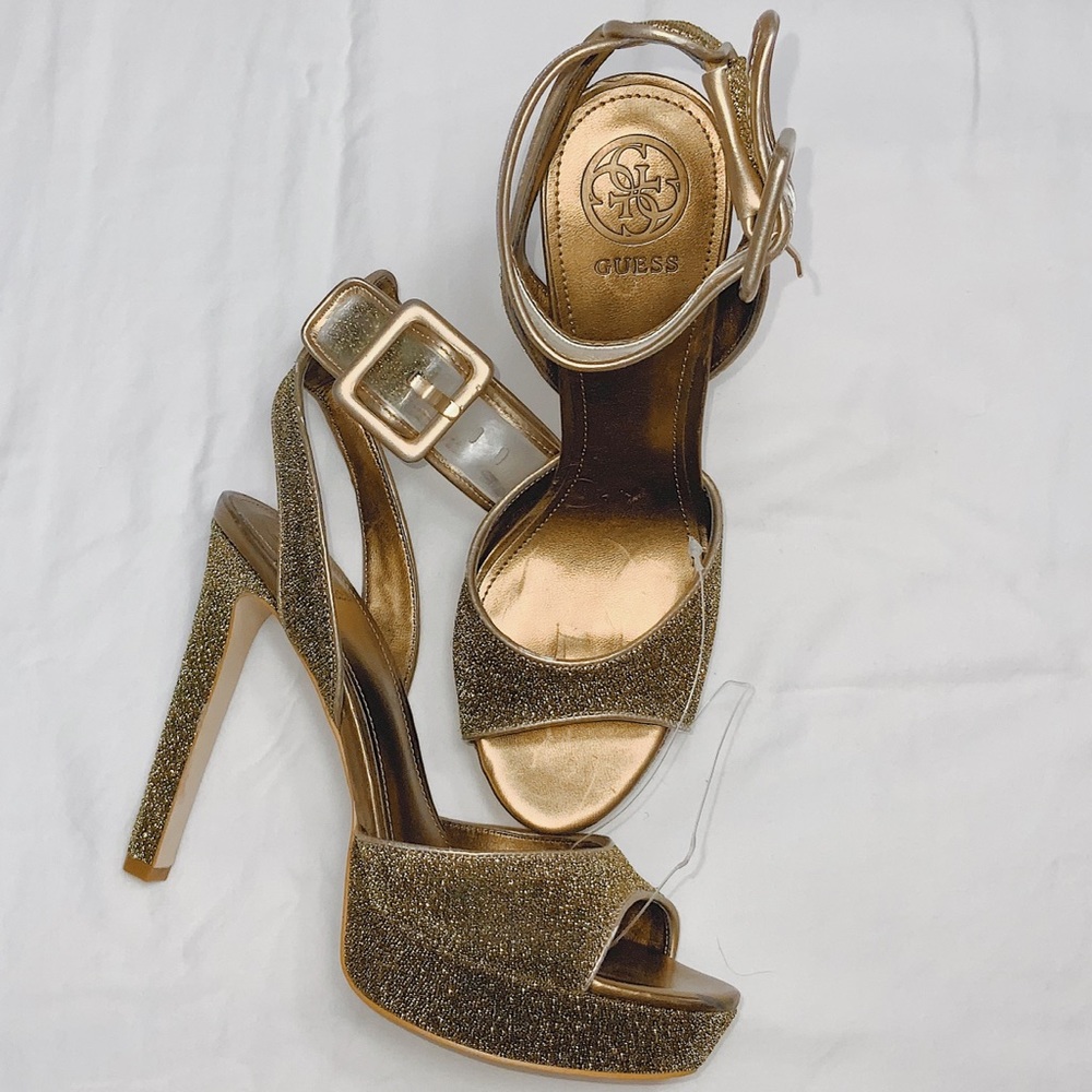 Gold High Heels GUESS